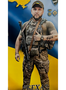 Фото на пам’ятник керамограніт БЕХА портрет військового фотоплитка Україна